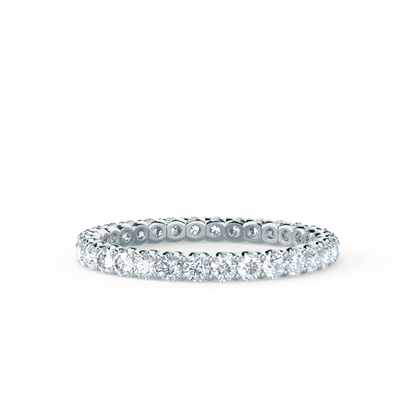 0.44 TCW Round Full Eternity Moissanite Wedding Band