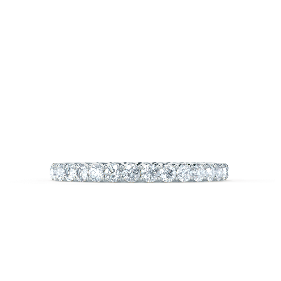 0.44 TCW Round Full Eternity Moissanite Wedding Band