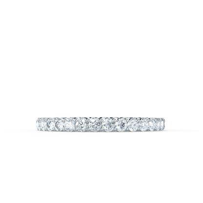 0.44 TCW Round Full Eternity Moissanite Wedding Band