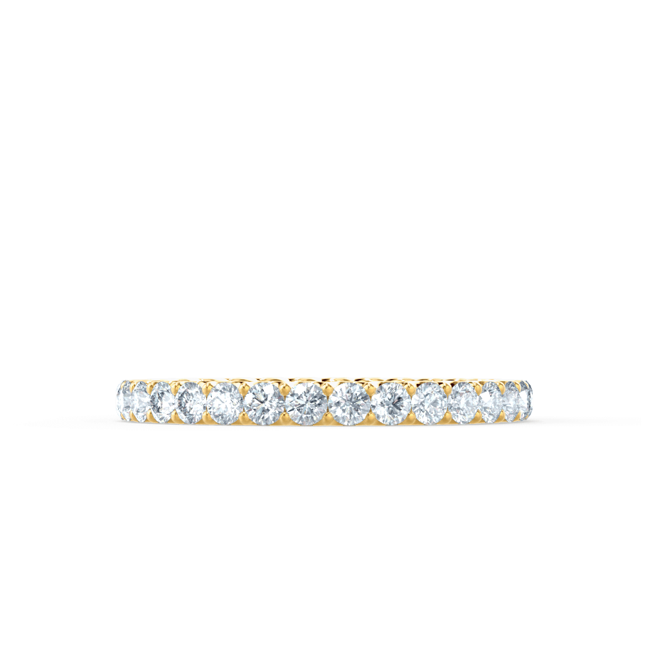 0.44 TCW Round Full Eternity Moissanite Wedding Band
