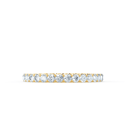 0.44 TCW Round Full Eternity Moissanite Wedding Band