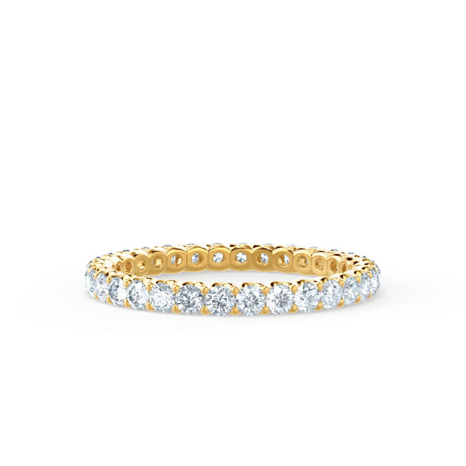 0.44 TCW Round Full Eternity Moissanite Wedding Band