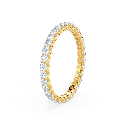 0.44 TCW Round Full Eternity Moissanite Wedding Band