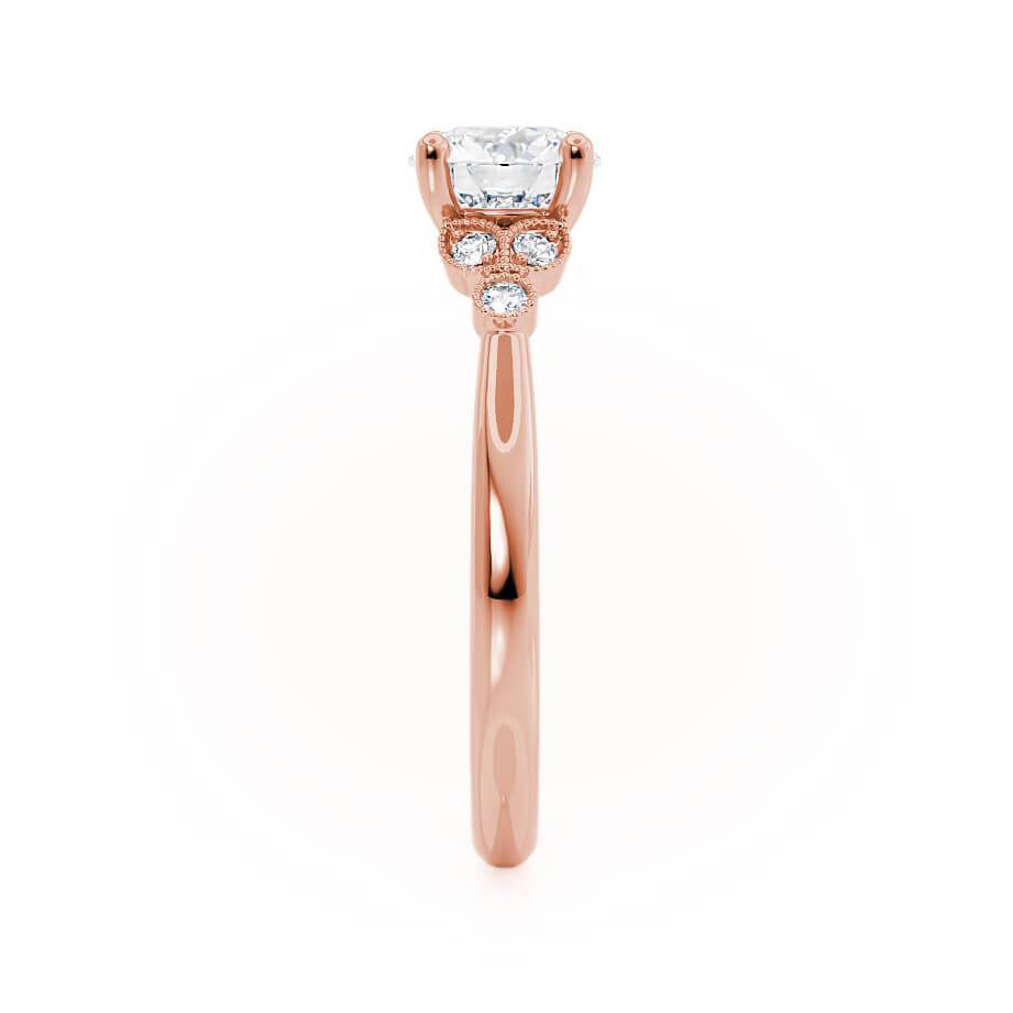 1.5 CT Round Cluster Moissanite Engagement Ring