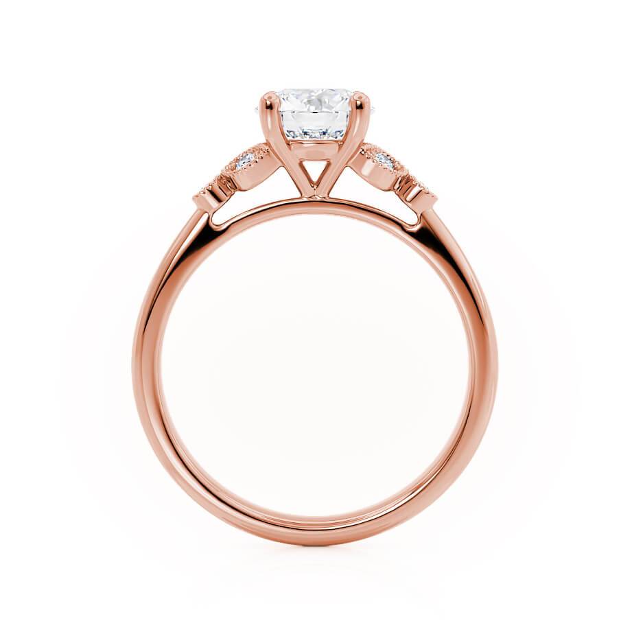 1.5 CT Round Cluster Moissanite Engagement Ring