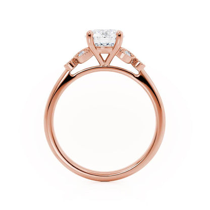 1.5 CT Round Cluster Moissanite Engagement Ring