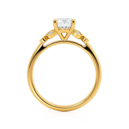 1.5 CT Round Cluster Moissanite Engagement Ring