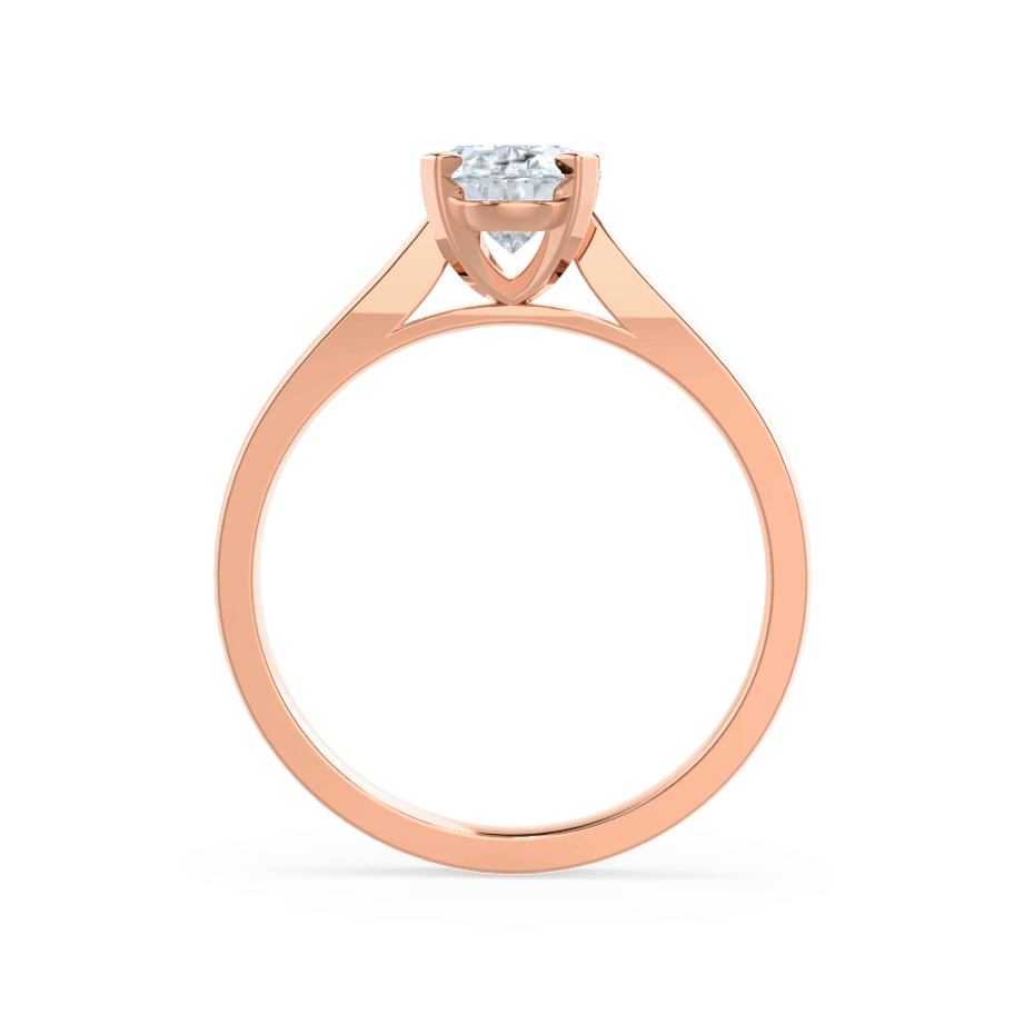 1.5 CT Oval Solitaire Moissanite Engagement Ring