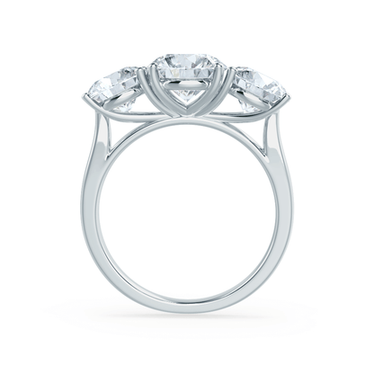 1.5 CT Round Three Stone Moissanite Engagement Ring