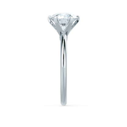 2.2 CT Round Solitaire Moissanite Engagement Ring