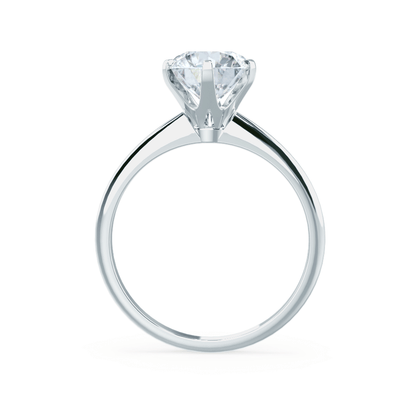 2.2 CT Round Solitaire Moissanite Engagement Ring