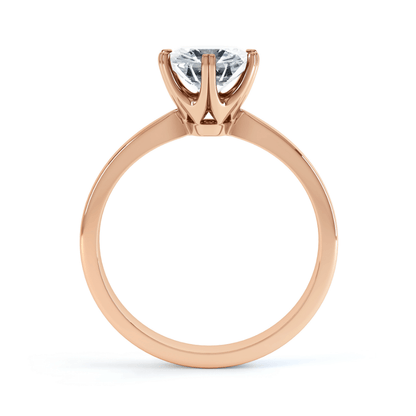1.5 CT Round Solitaire Moissanite Engagement Ring