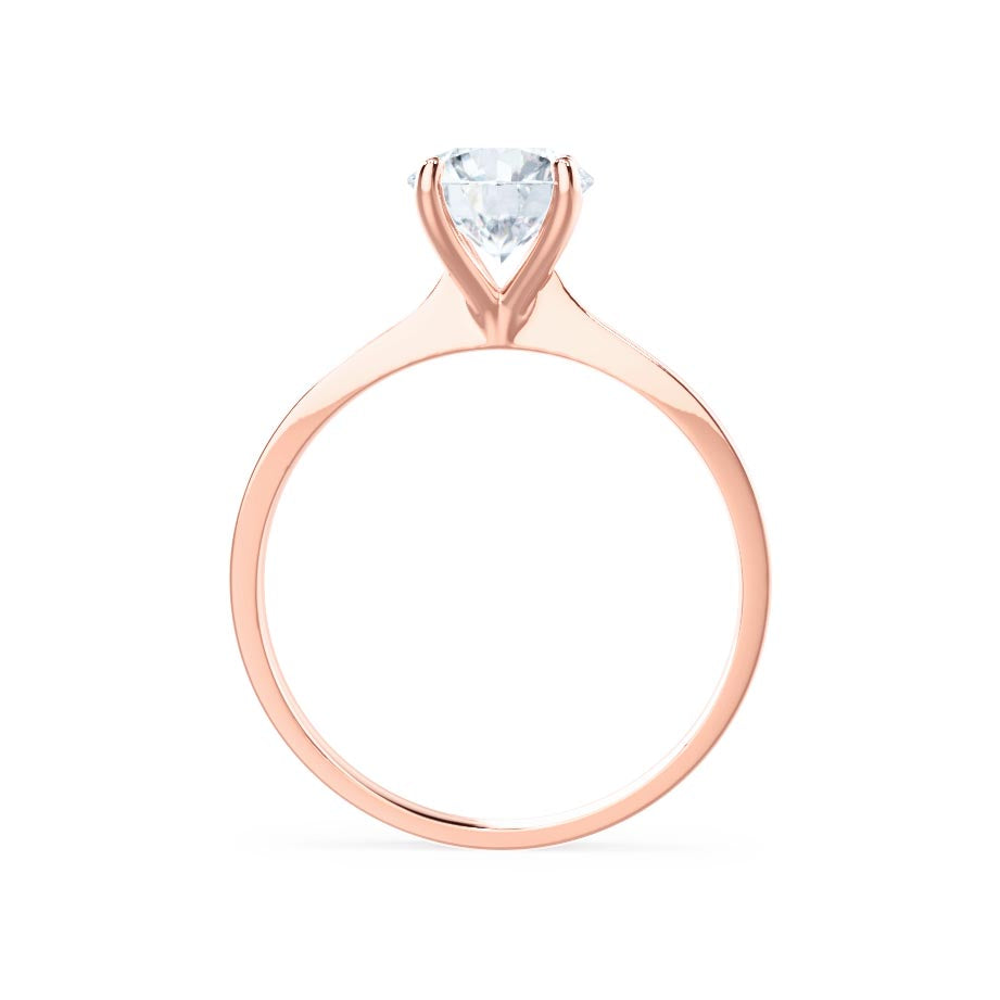 1.5 CT Round Solitaire Moissanite Engagement Ring
