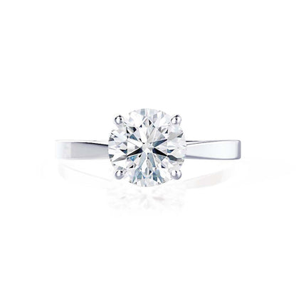 1.5 CT Round Solitaire Moissanite Engagement Ring