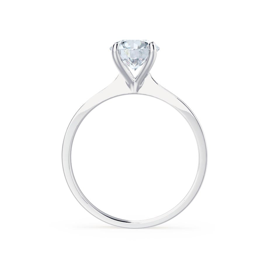 1.5 CT Round Solitaire Moissanite Engagement Ring