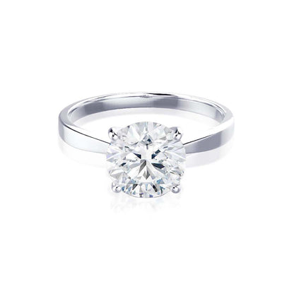 1.5 CT Round Solitaire Moissanite Engagement Ring