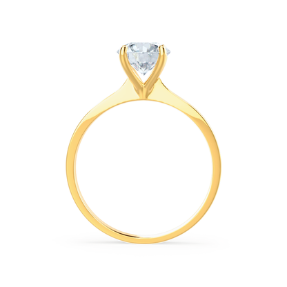 1.5 CT Round Solitaire Moissanite Engagement Ring
