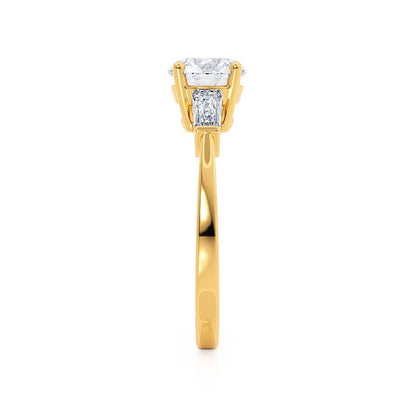 1.5 CT Round Three Stone Moissanite Engagement Ring