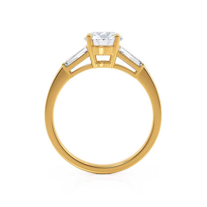 1.5 CT Round Three Stone Moissanite Engagement Ring