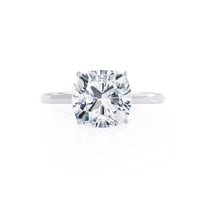 2 CT Cushion Solitaire Moissanite Engagement Ring