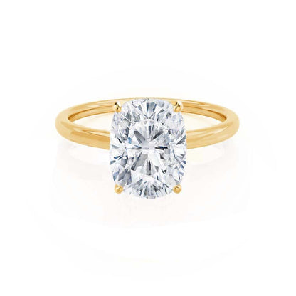 3.34 CT Elongated Cushion Solitaire Moissanite Engagement Ring