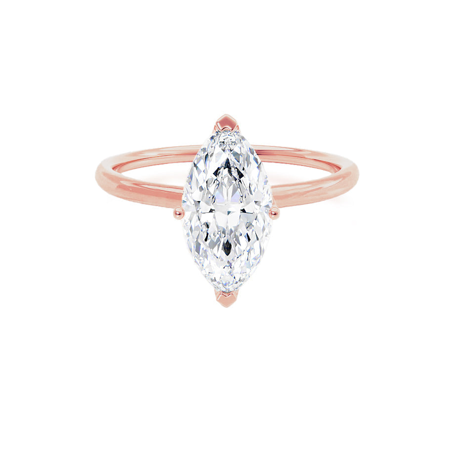 1 CT Marquise Solitaire Moissanite Engagement Ring