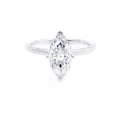 1 CT Marquise Solitaire Moissanite Engagement Ring