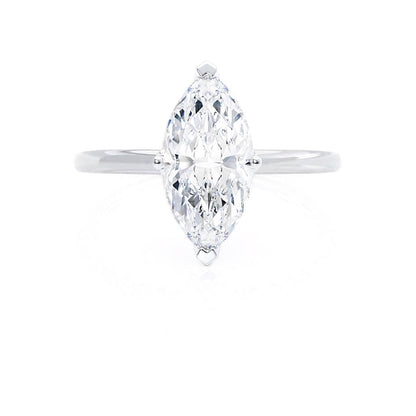 1 CT Marquise Solitaire Moissanite Engagement Ring