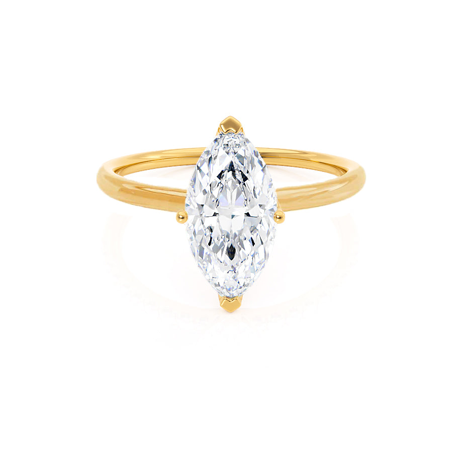 1 CT Marquise Solitaire Moissanite Engagement Ring