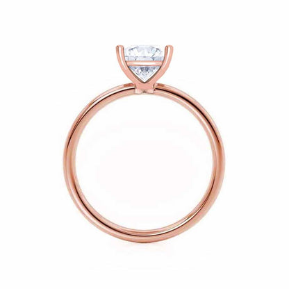 1.5 CT Princess Solitaire Moissanite Engagement Ring