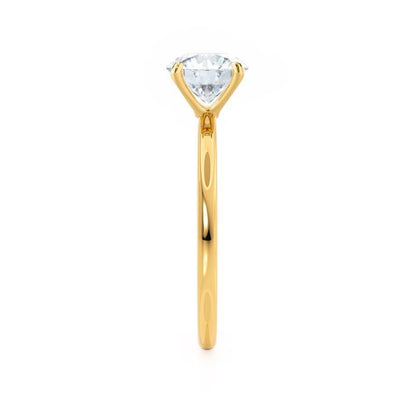 1.5 CT Oval Solitaire Moissanite Engagement Ring