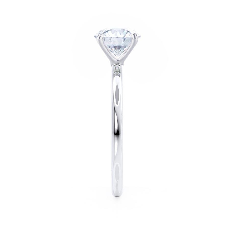 1.2 CT Round Solitaire Moissanite Engagement Ring
