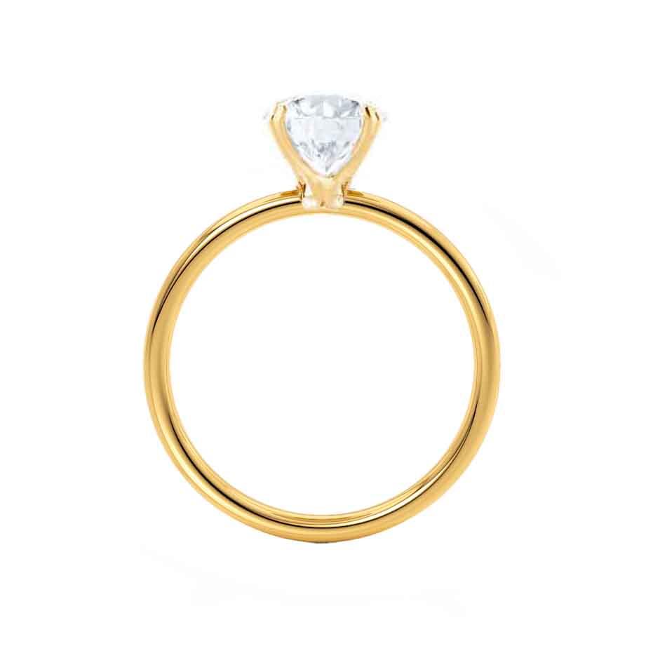 1.5 CT Oval Solitaire Moissanite Engagement Ring