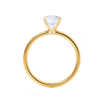 1.5 CT Oval Solitaire Moissanite Engagement Ring