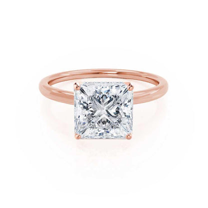 1.5 CT Princess Solitaire Moissanite Engagement Ring