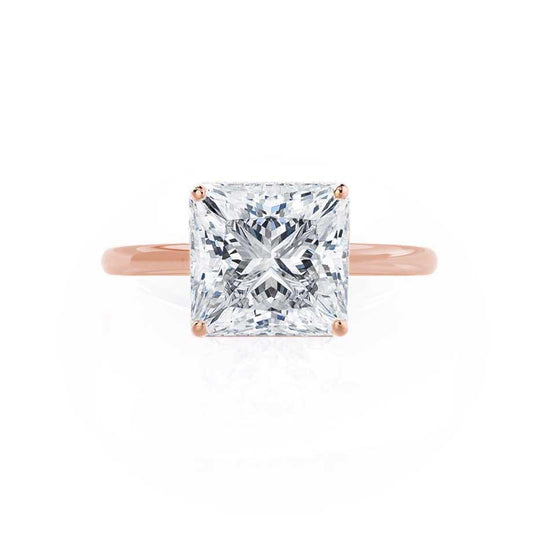 1.5 CT Princess Solitaire Moissanite Engagement Ring