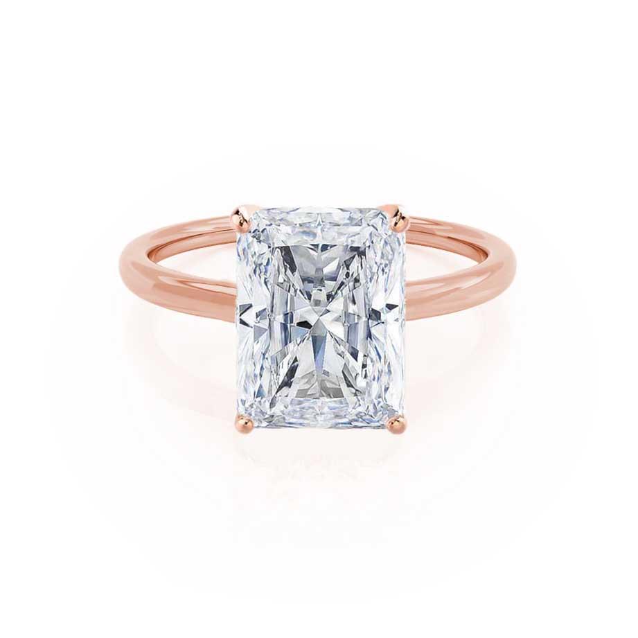 1.2 CT Radiant Solitaire Moissanite Engagement Ring
