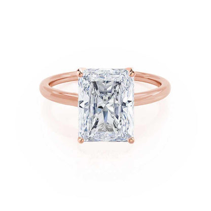 1.2 CT Radiant Solitaire Moissanite Engagement Ring