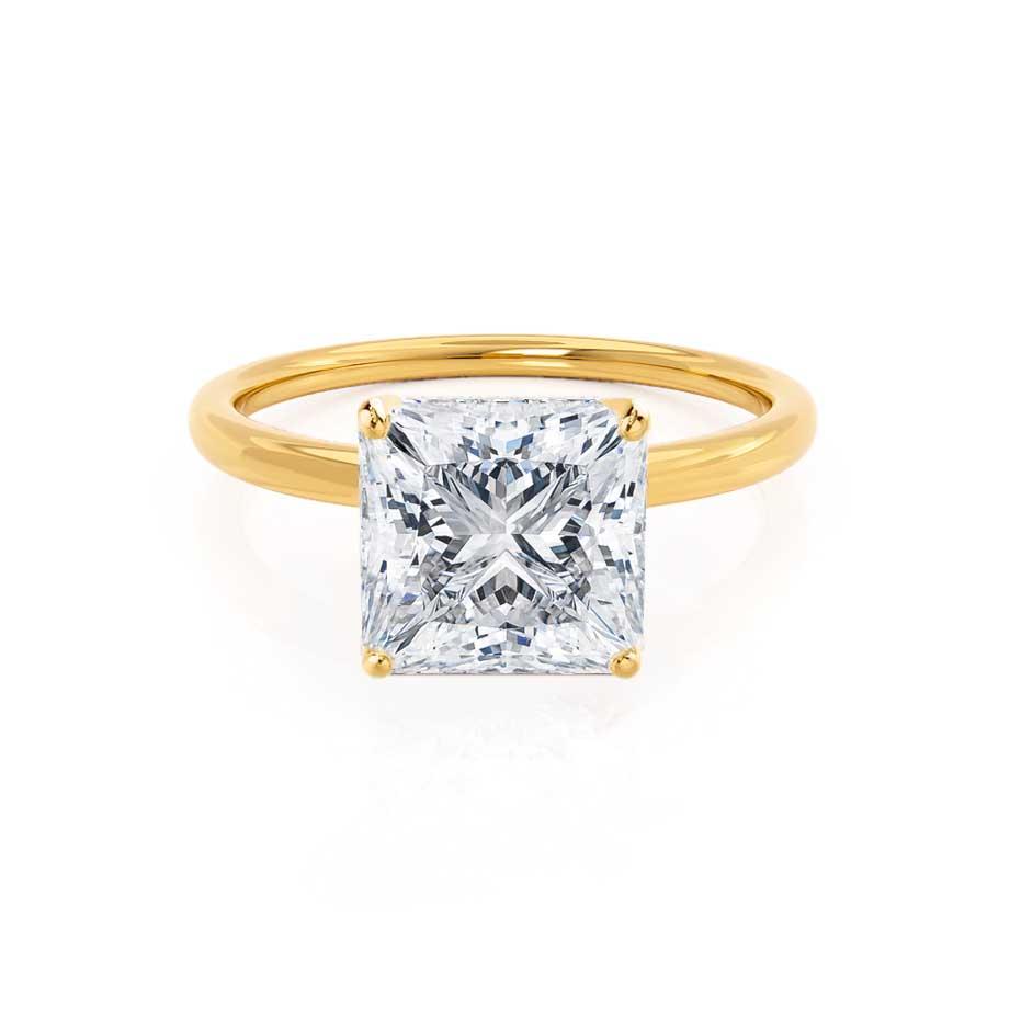 1.2 CT Princess Solitaire Moissanite Engagement Ring