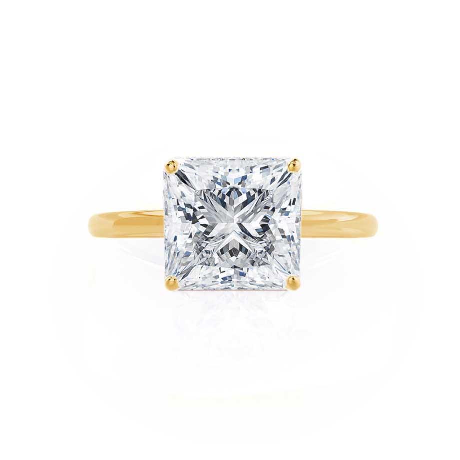 1.2 CT Princess Solitaire Moissanite Engagement Ring