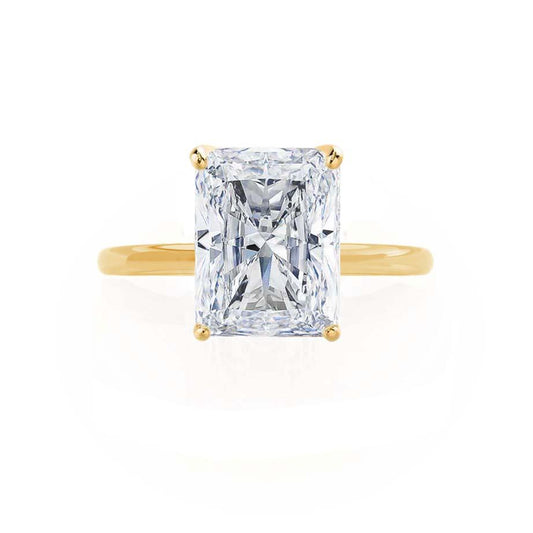 1.2 CT Radiant Solitaire Moissanite Engagement Ring