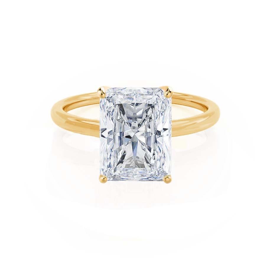 1.2 CT Radiant Solitaire Moissanite Engagement Ring