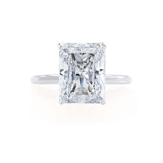 1.2 CT Radiant Solitaire Moissanite Engagement Ring