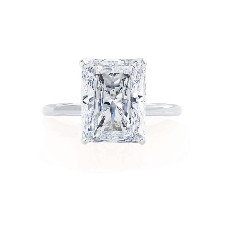 1.2 CT Radiant Solitaire Moissanite Engagement Ring
