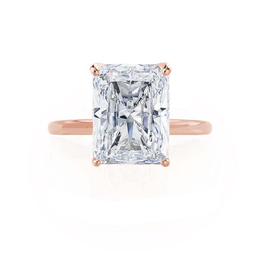 1.2 CT Radiant Solitaire Moissanite Engagement Ring