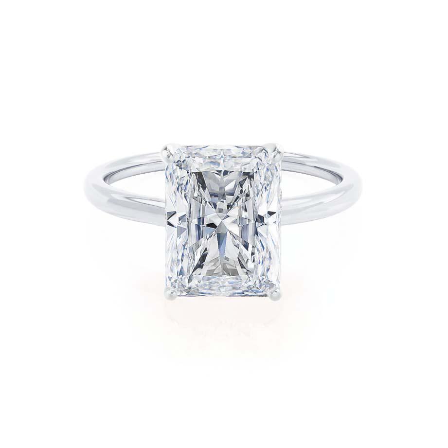 1.2 CT Radiant Solitaire Moissanite Engagement Ring