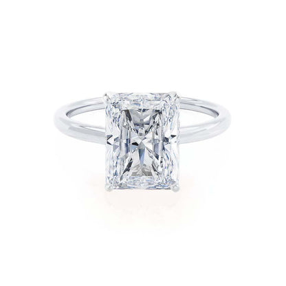 1.2 CT Radiant Solitaire Moissanite Engagement Ring