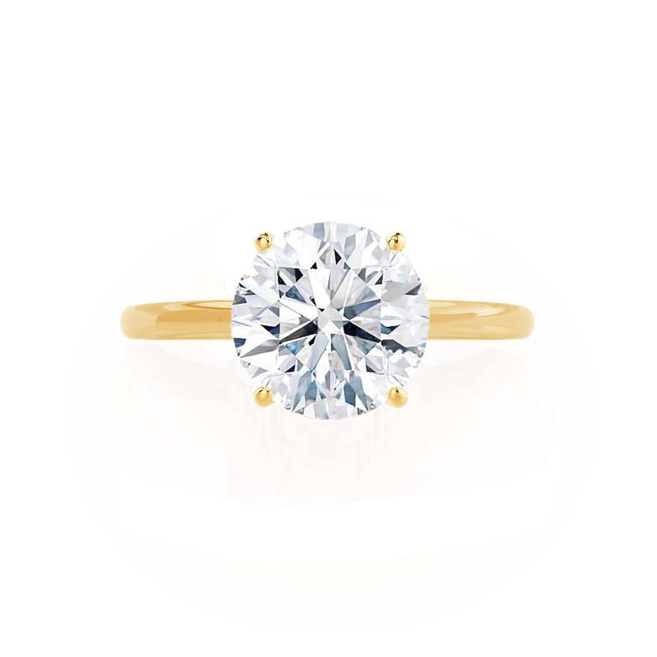 1.2 CT Round Solitaire Moissanite Engagement Ring