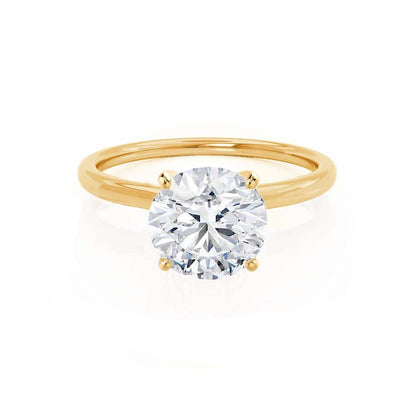 1.2 CT Round Solitaire Moissanite Engagement Ring