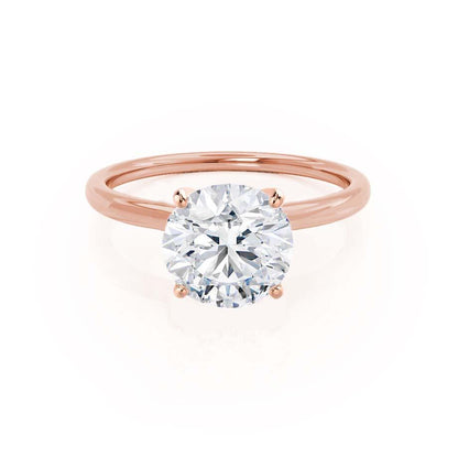1.2 CT Round Solitaire Moissanite Engagement Ring